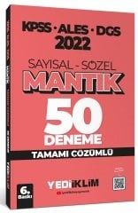 Yediiklim 2022 KPSS ALES DGS Sayısal Sözel Mantık 50 Deneme Çözümlü Yediiklim Yayınları