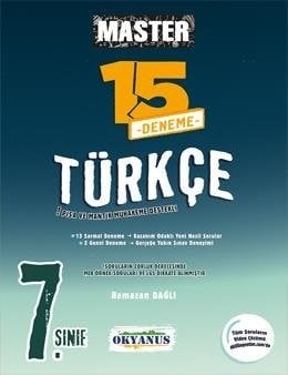 Okyanus 7. Sınıf Türkçe Master 15 Türkçe Deneme Okyanus Yayınları