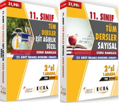 SÜPER FİYAT Eğitim Dünyası 11. Sınıf Tüm Dersler Soru Bankası ve 25+25 Deneme 2 si 1 Arada 2 li Set Eğitim Dünyası Yayınları