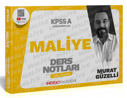 İndeks Akademi 2024 KPSS A Grubu Maliye Video Ders Notları - Murat Güzelli İndeks Akademi Yayıncılık