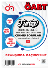 Dijital Hoca ÖABT Türkçe Öğretmenliği Son 5 Yıl Çıkmış Sorular Video Çözümlü Dijital Hoca Akademi