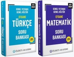 Öğreti 2024 KPSS Türkçe+Matematik Efsane Soru Bankası 2 li Set Öğreti Akademi