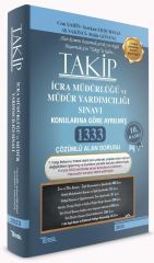Temsil 2023 İcra Müdürlüğü ve Yardımcılığı TAKİP 1333 Alan Soru Bankası Çözümlü Temsil Yayınları