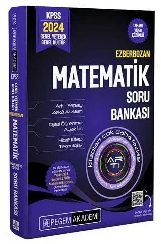Pegem 2024 KPSS Matematik Ezberbozan Soru Bankası Video Çözümlü Pegem Akademi Yayınları
