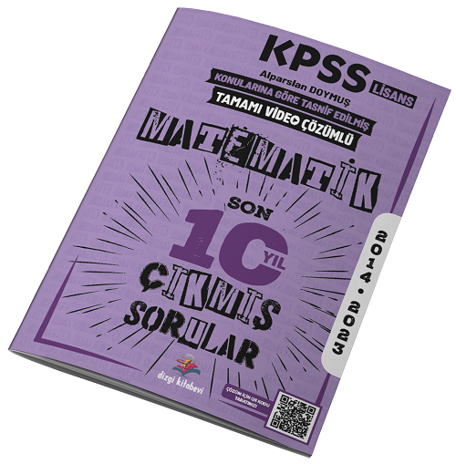 Dizgi Kitap KPSS Matematik Son 10 Yıl Konu Konu Çıkmış Sorular Video Çözümlü Dizgi Kitap Yayınları