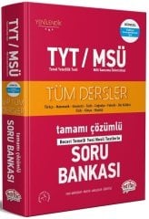 Editör YKS TYT MSÜ Tüm Dersler Soru Bankası Çözümlü Editör Yayınları