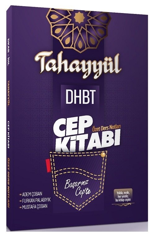 Tahayyül DHBT Cep Kitabı Özet Ders Notları - Mustafa Çoban, Adem Çoban, Furkan Palabıyık Tahayyül Yayınları