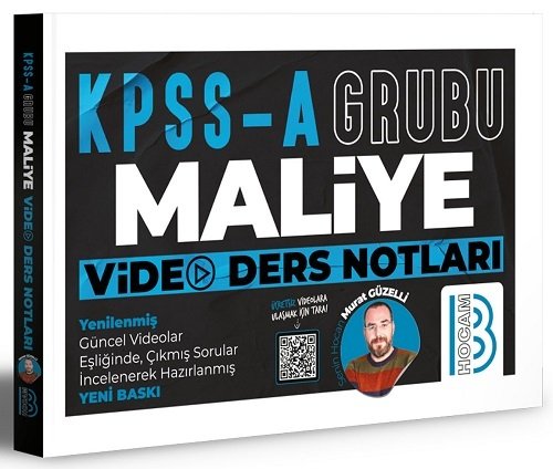Benim Hocam 2023 KPSS A Grubu Maliye Video Ders Notları - Murat Güzelli Benim Hocam Yayınları