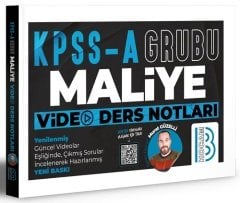 Benim Hocam 2023 KPSS A Grubu Maliye Video Ders Notları - Murat Güzelli Benim Hocam Yayınları