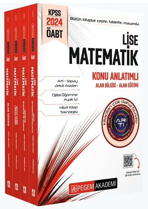 Pegem 2024 ÖABT Lise Matematik Öğretmenliği Konu Anlatımlı Modüler Set Pegem Akademi Yayınları