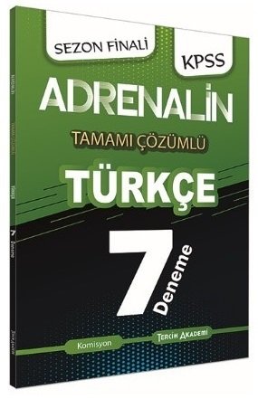 Tercih Akademi KPSS Türkçe Adrenalin 7 Deneme Çözümlü Tercih Akademi Yayınları