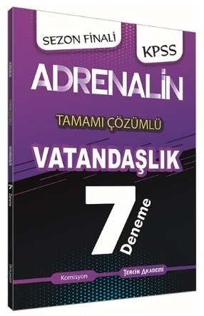 Tercih Akademi KPSS Vatandaşlık Adrenalin 7 Deneme Çözümlü Tercih Akademi Yayınları