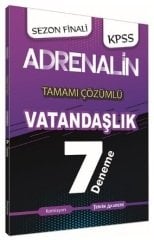 Tercih Akademi KPSS Vatandaşlık Adrenalin 7 Deneme Çözümlü Tercih Akademi Yayınları