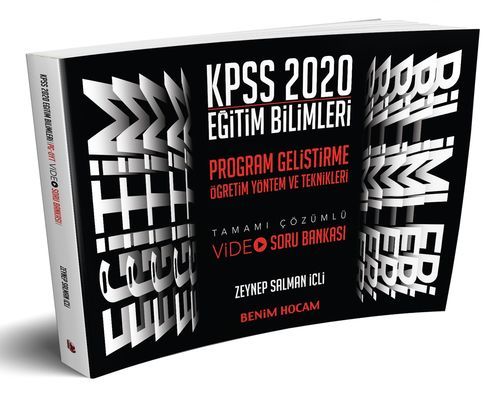 Benim Hocam 2020 KPSS Program Geliştirme, Öğretim Yöntem Teknikleri VİDEO Soru Bankası Zeynep Salman İçli Benim Hocam Yayınları