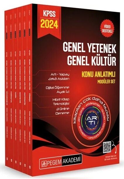 Pegem 2024 KPSS Genel Yetenek Genel Kültür Konu Anlatımlı Modüler Set Pegem Akademi Yayınları