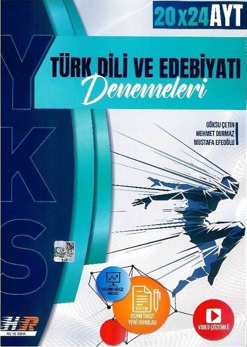 Hız ve Renk YKS AYT Türk Dili ve Edebiyatı 20x24 Denemeleri Hız ve Renk Yayınları