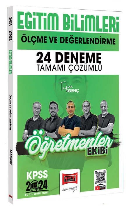 Yargı 2024 KPSS Eğitim Bilimleri Ölçme ve Değerlendirme Öğretmenler Ekibi 24 Deneme Çözümlü - Tufan Genç Yargı Yayınları