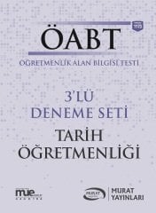 SÜPER FİYAT Murat ÖABT Tarih Öğretmenliği 3 Deneme Çözümlü Murat Yayınları