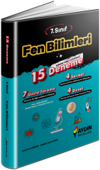 Aydın 7. Sınıf Fen Bilimleri 15 Deneme Aydın Yayınları