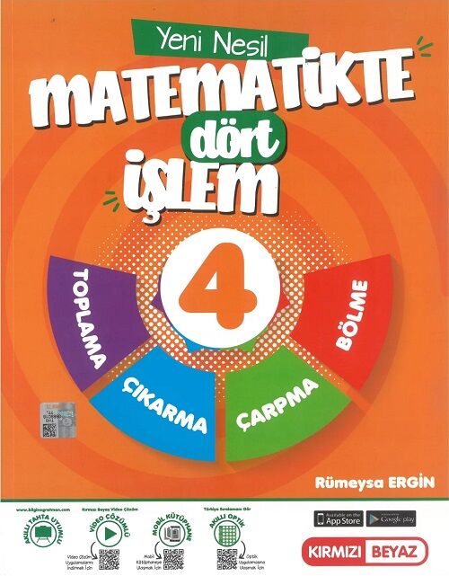 Kırmızı Beyaz 4. Sınıf Matematikte Dört İşlem Kırmızı Beyaz Yayınları