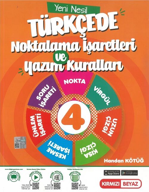 Kırmızı Beyaz 4. Sınıf Türkçede Noktalama İşaretleri ve Yazım Kuralları Kırmızı Beyaz Yayınları