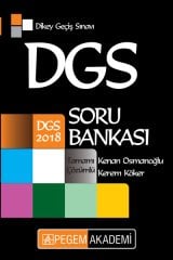 Pegem 2018 DGS Soru Bankası Çözümlü Pegem Akademi Yayınları