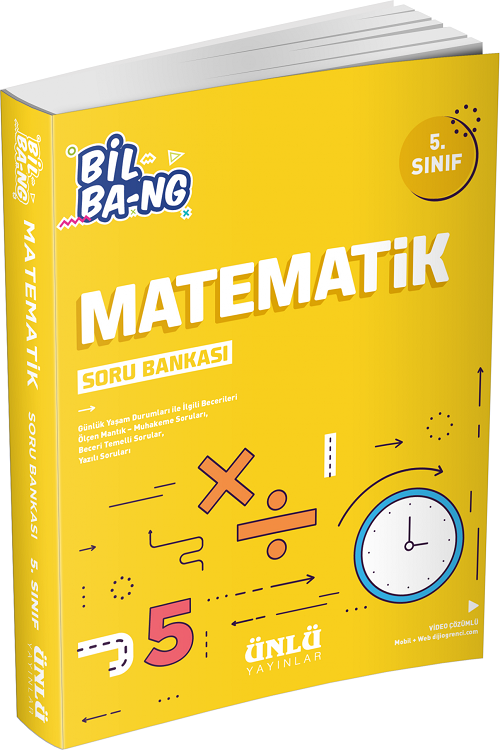 Ünlü 5. Sınıf Matematik Bil Bang Soru Bankası Ünlü Yayınları