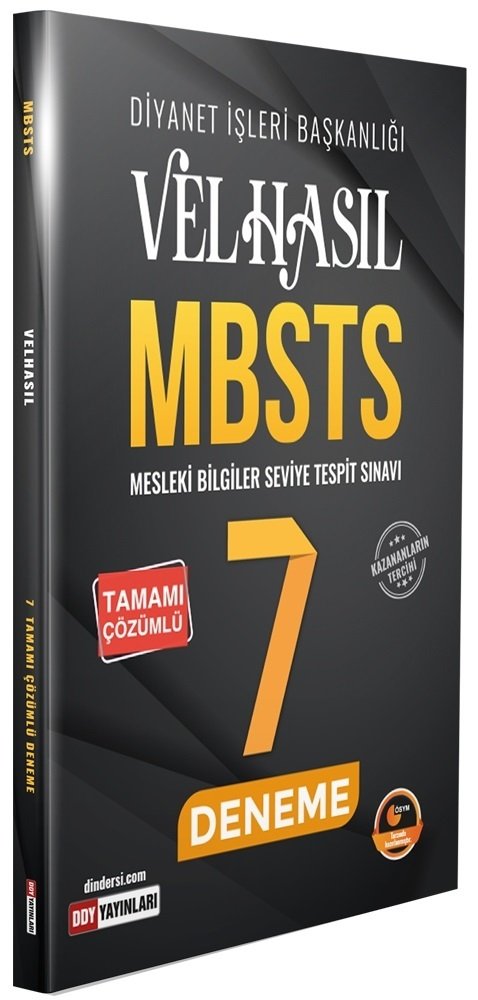 DDY Yayınları MBSTS VELHASIL 7 Deneme Çözümlü DDY Yayınları