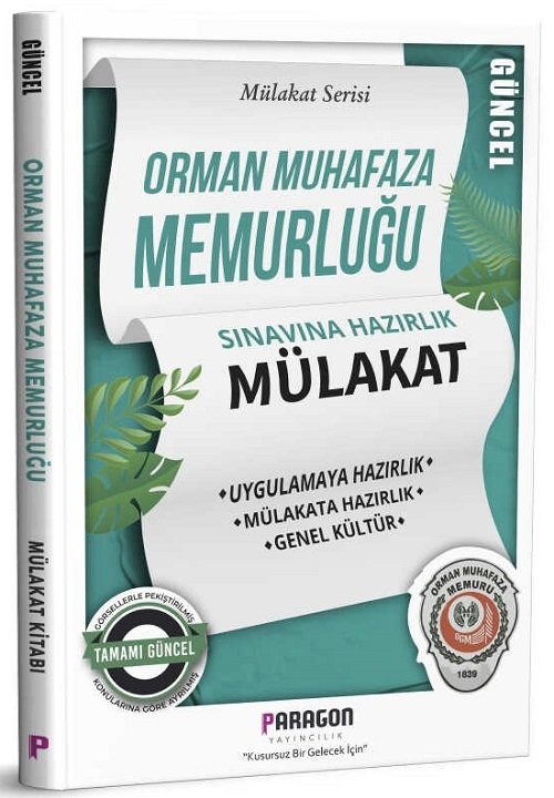 Paragon Orman Muhafaza Memurluğu Mülakat Sınavına Hazırlık Kitabı Paragon Yayıncılık