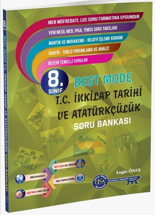 Gür 8. Sınıf TC İnkılap Tarihi ve Atatürkçülük Best Mode Soru Bankası Gür Yayınları