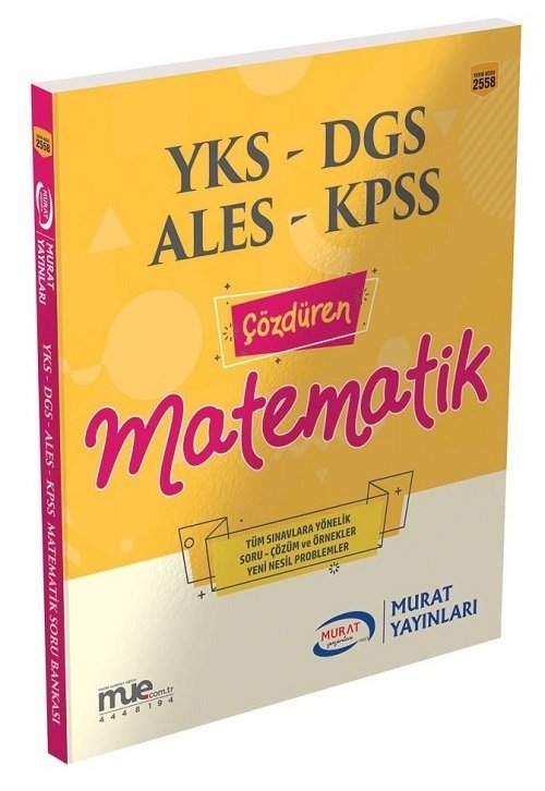 SÜPER FİYAT Murat YKS DGS ALES KPSS Çözdüren Matematik Murat Yayınları