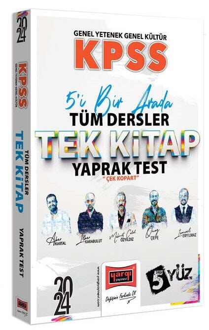 Yargı 2024 KPSS Genel Yetenek Genel Kültür 5Yüz Yaprak Test Çek Kopart Yargı Yayınları