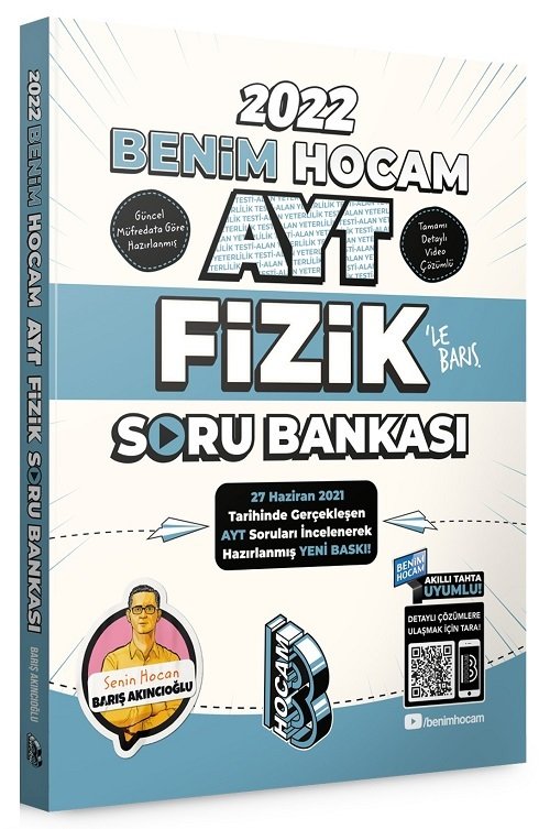 SÜPER FİYAT Benim Hocam 2022 YKS AYT Fizik Soru Bankası - Barış Akıncıoğlu Benim Hocam Yayınları