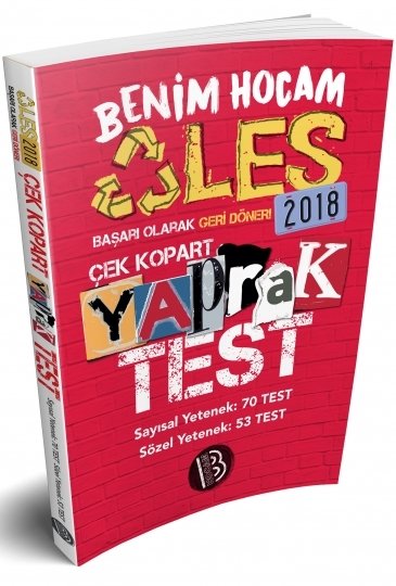 Benim Hocam 2018 ALES Yaprak Test Sayısal Sözel Yetenek Benim Hocam Yayınları