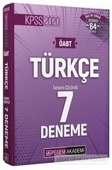 Pegem 2020 ÖABT Türkçe 7 Deneme Çözümlü Pegem Akademi Yayınları