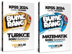 Yediiklim 2024 KPSS Türkçe+Matematik Bumerang Soru 2 li Set Yediiklim Yayınları