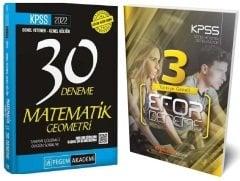 SÜPER FİYAT Pegem 2022 KPSS Matematik-Geometri 30 + Uzman GYGK 3 Deneme 2 li Set Pegem + uzman Kariyer Yayınları