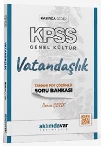 SÜPER FİYAT Aklımdavar KPSS Vatandaşlık Kasırga Soru Bankası PDF Çözümlü - Burcu Çevik Aklımdavar Yayıncılık