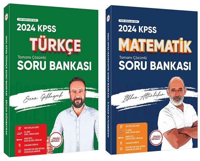 Hangi KPSS 2024 KPSS Türkçe+Matematik Soru 2 li Set Hangi KPSS Yayınları
