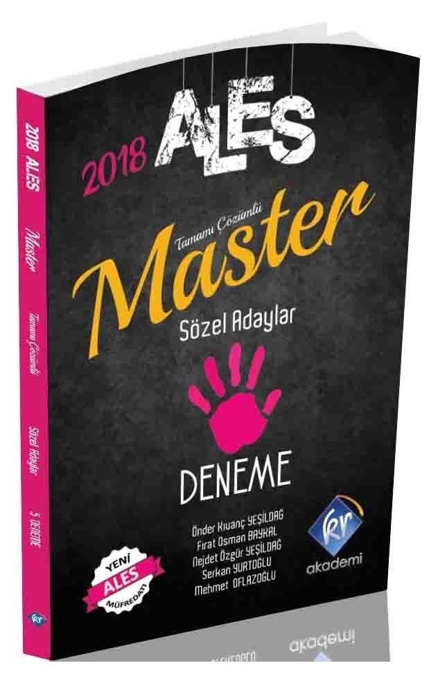 SÜPER FİYAT KR Akademi 2018 ALES Master Sözel 5 Deneme Çözümlü KR Akademi