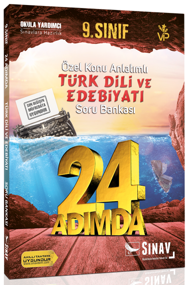 Sınav 9. Sınıf 24 Adımda Türk Dili ve Edebiyatı Özel Konu Anlatımlı Soru Bankası Sınav Yayınları
