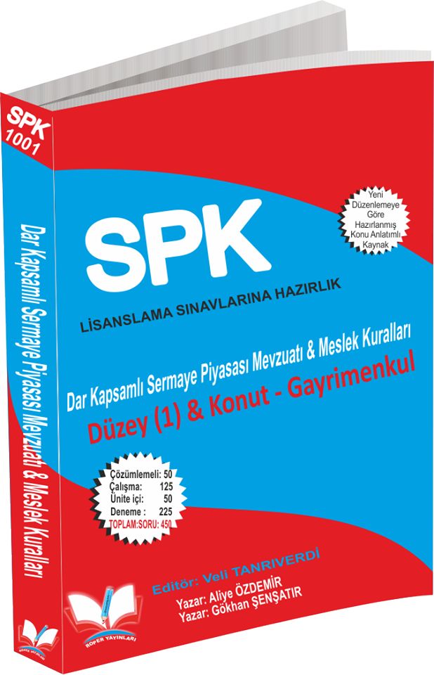 Roper SPK 1001 Dar Kapsamlı Sermaye Piyasası Mevzuatı ve Meslek Kuralları Düzey-1 Konut Gayrimenkul Roper Yayınları