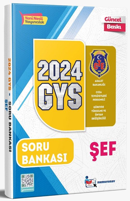 Memur Sınav 2024 GYS Ceza Tevkifevleri Şef Soru Bankası Görevde Yükselme Memur Sınav