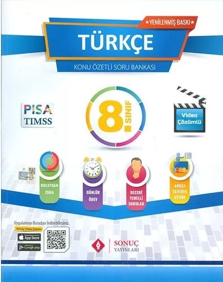 Sonuç 8. Sınıf Türkçe Konu Özetli Soru Bankası Sonuç Yayınları
