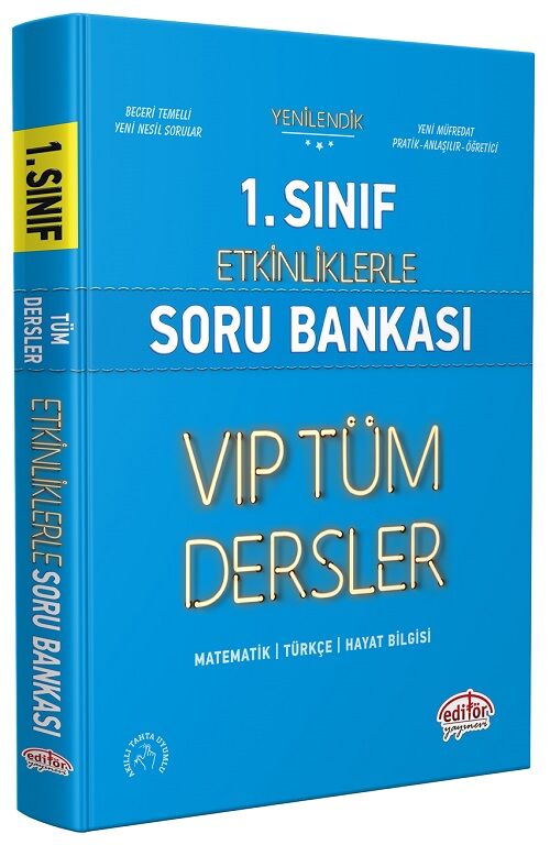 Editör 1. Sınıf VIP Tüm Dersler Etkinliklerle Soru Bankası Editör Yayınları