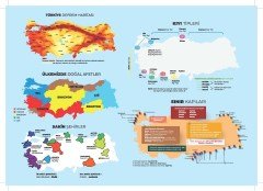 Aklımdavar KPSS TYT AYT Tüm Sınavlar Haritalarla Coğrafya  - Turgay Cabar Aklımdavar Yayıncılık
