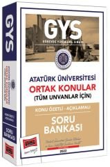 Yargı 2022 GYS Atatürk Üniversitesi Tüm Ünvanlar İçin Ortak Konular Konu Özetli Soru Bankası Görevde Yükselme Yargı Yayınları