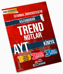 Trend Akademi YKS AYT Kimya İstanbul Teknik Üniversitesini Kazandıran Trend Notlar Trend Akademi Yayınları