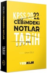 Yediiklim 2022 KPSS Tarih Cebimdeki Notlar Cep Kitabı Yediiklim Yayınları