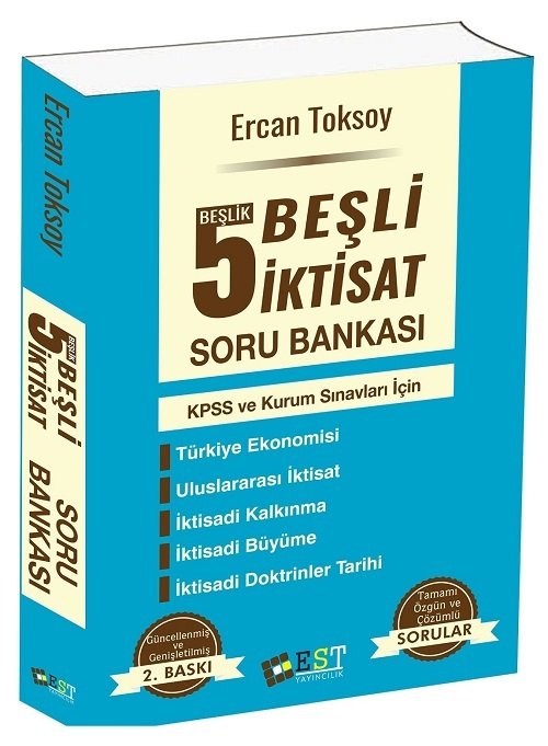 EST Yayınları KPSS A Grubu Beşli İktisat Soru Bankası Çözümlü - Ercan Serdar Toksoy 2. Baskı EST Yayınları